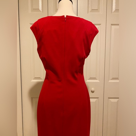 Red Calvin Klein Dress Size 10 - Picture 6 of 8